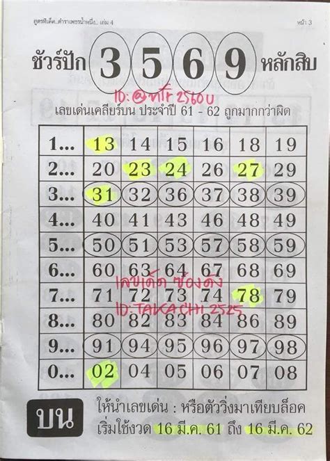 thai lottery formula